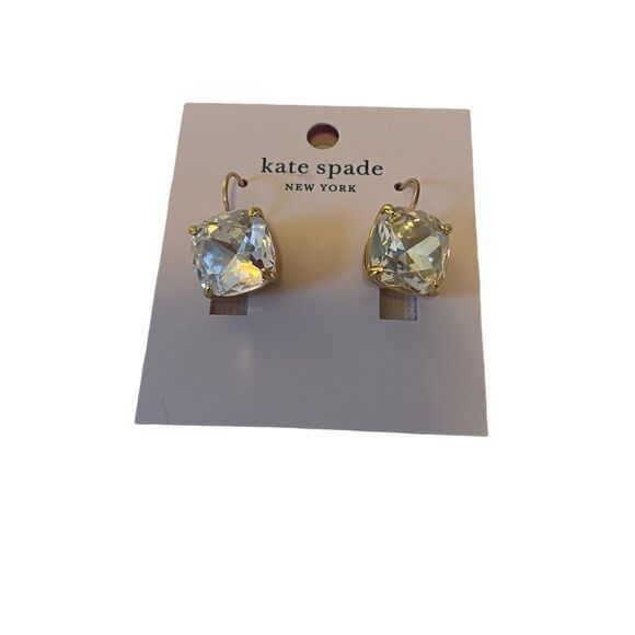 Kate Spade Square Crystal Posts. Very Pretty! - Picture 4 of 6